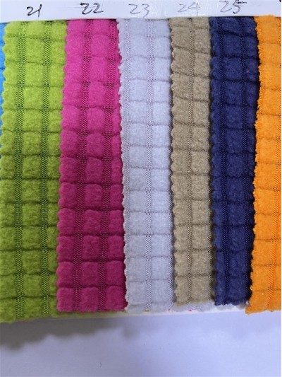 DG-LXF  提花格子搖粒絨  210g/m² 細節-4